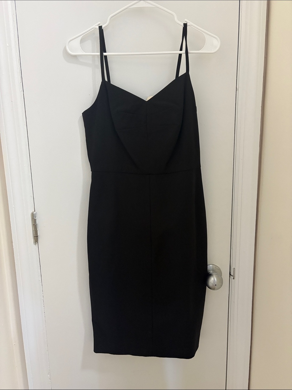 Banana Republic Black Spaghetti-Strap Midi Dress